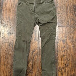 New York & Company Stretch Olive Trousers